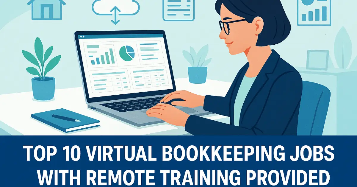 Top 10 Virtual Bookkeeping Jobs with Remote Training Provided